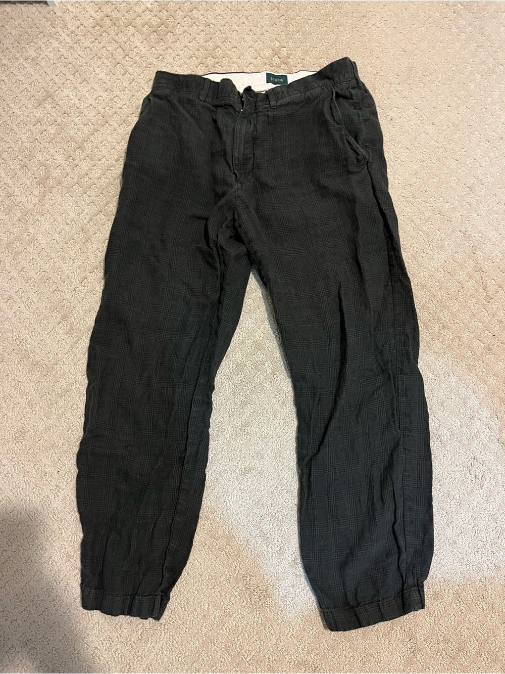 J. Crew Black Relaxed Drawstring Joggers